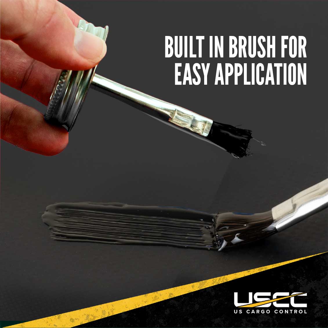 Tarp Repair Kit: 2'x2' Black Tarp Patch and Vinyl Cement