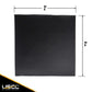 Tarp Repair Kit: 2'x2' Black Tarp Patch and Vinyl Cement