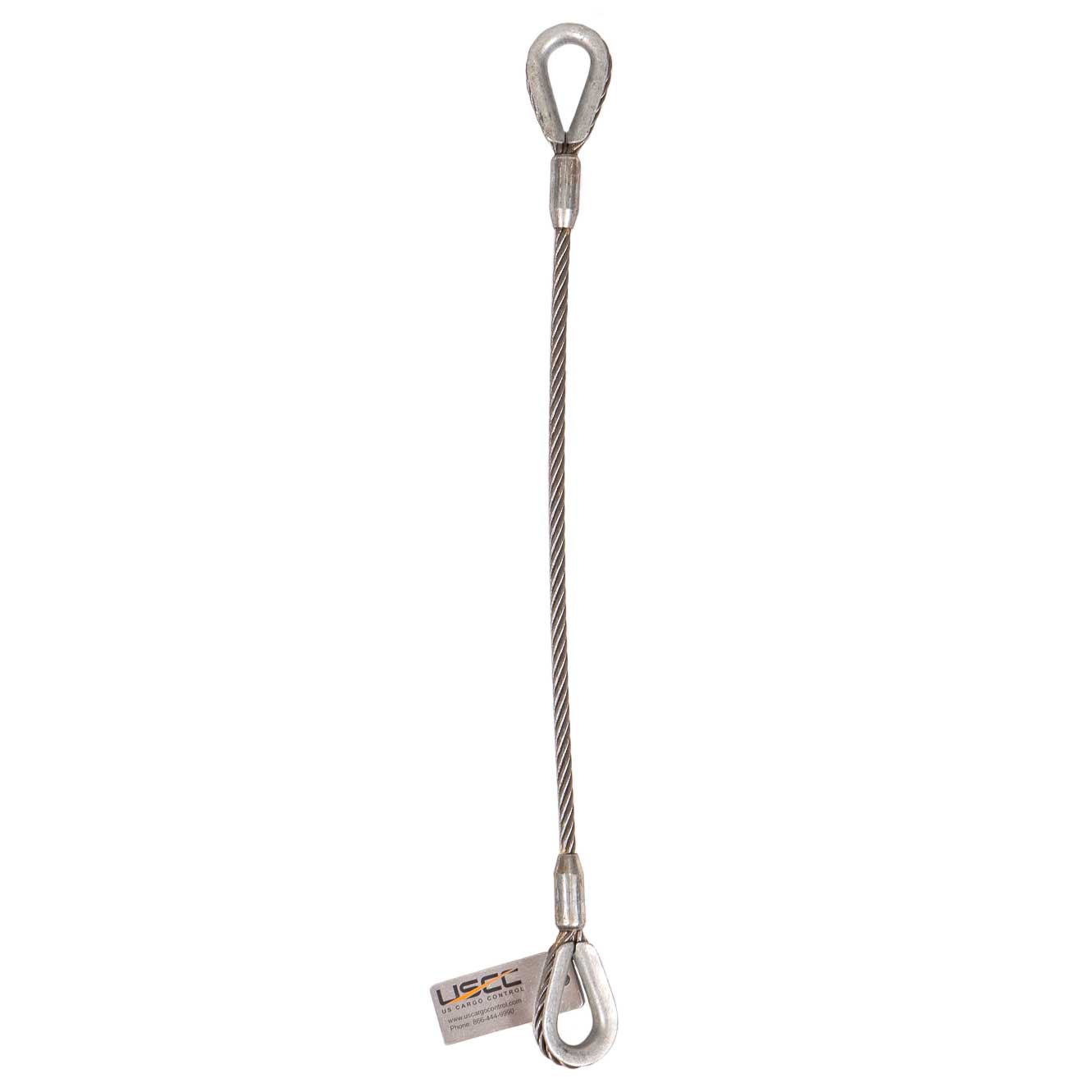 3/8" x 4' Thimble Eye Wire Rope Sling