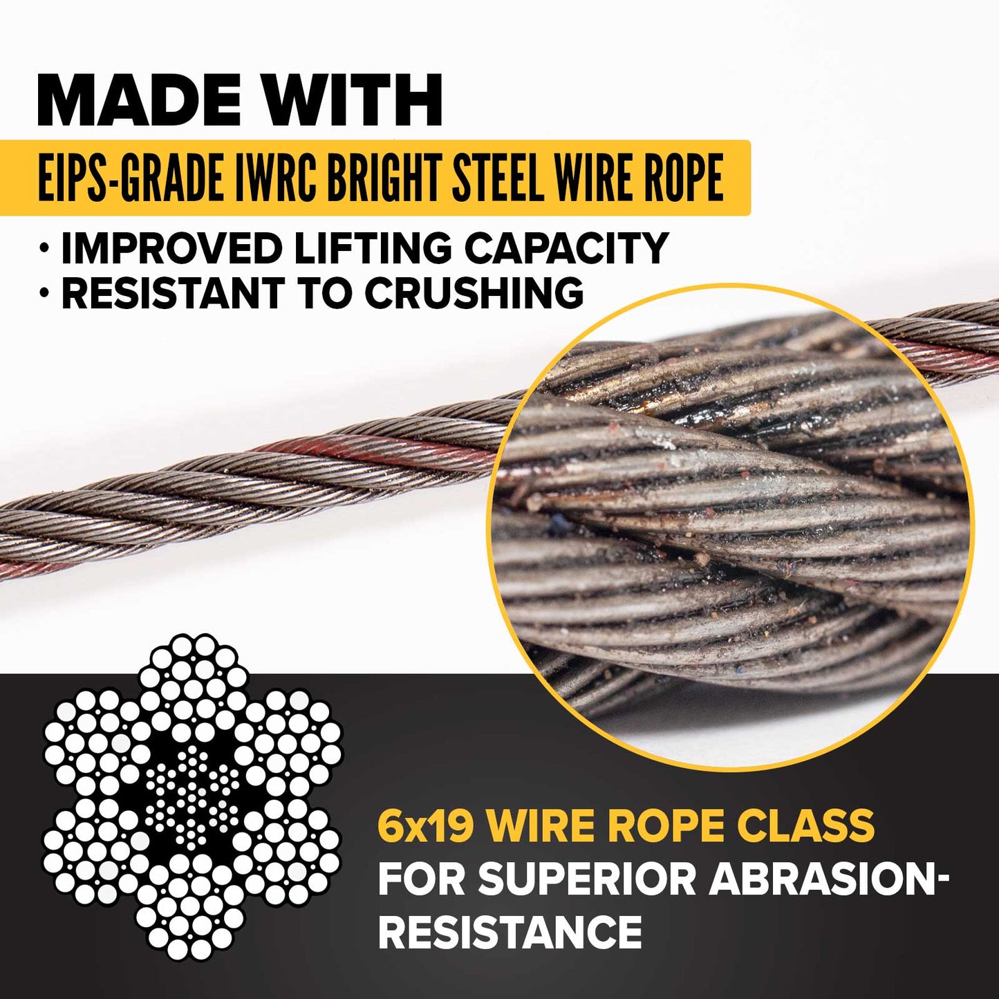 3/4" x 6' Thimble Eye Wire Rope Sling