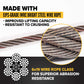 1/2" x 10' Thimble Eye Wire Rope Sling