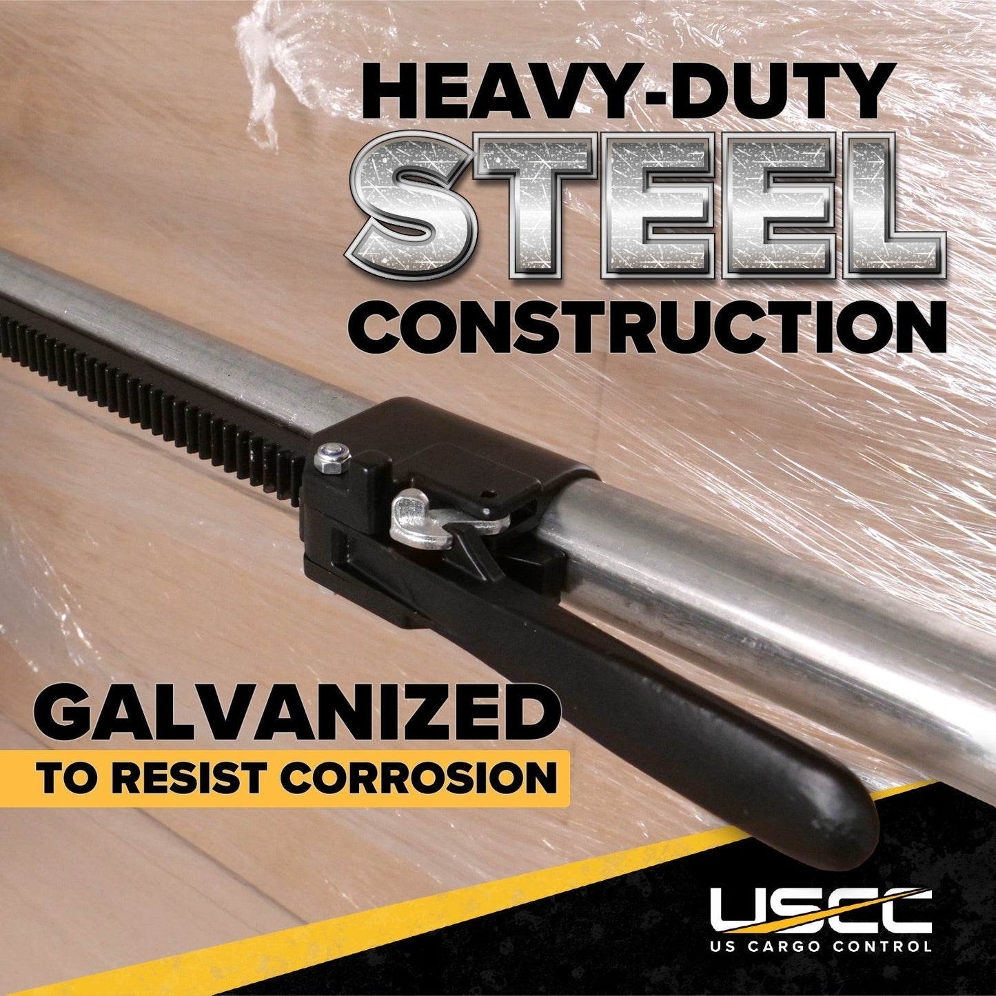 Steel Round Tube Load Bar w/ 2.5"X4" Pads | 120-Pack (Pallet)