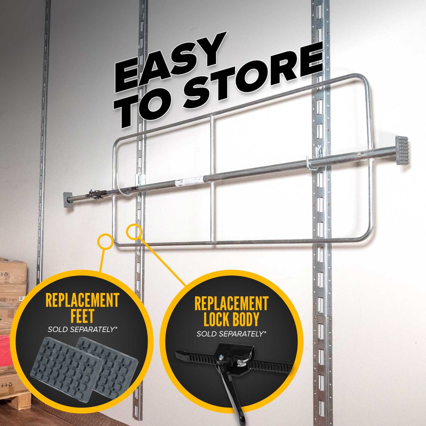 Truck Cargo Bar with Welded Cargo Restraint Hoops