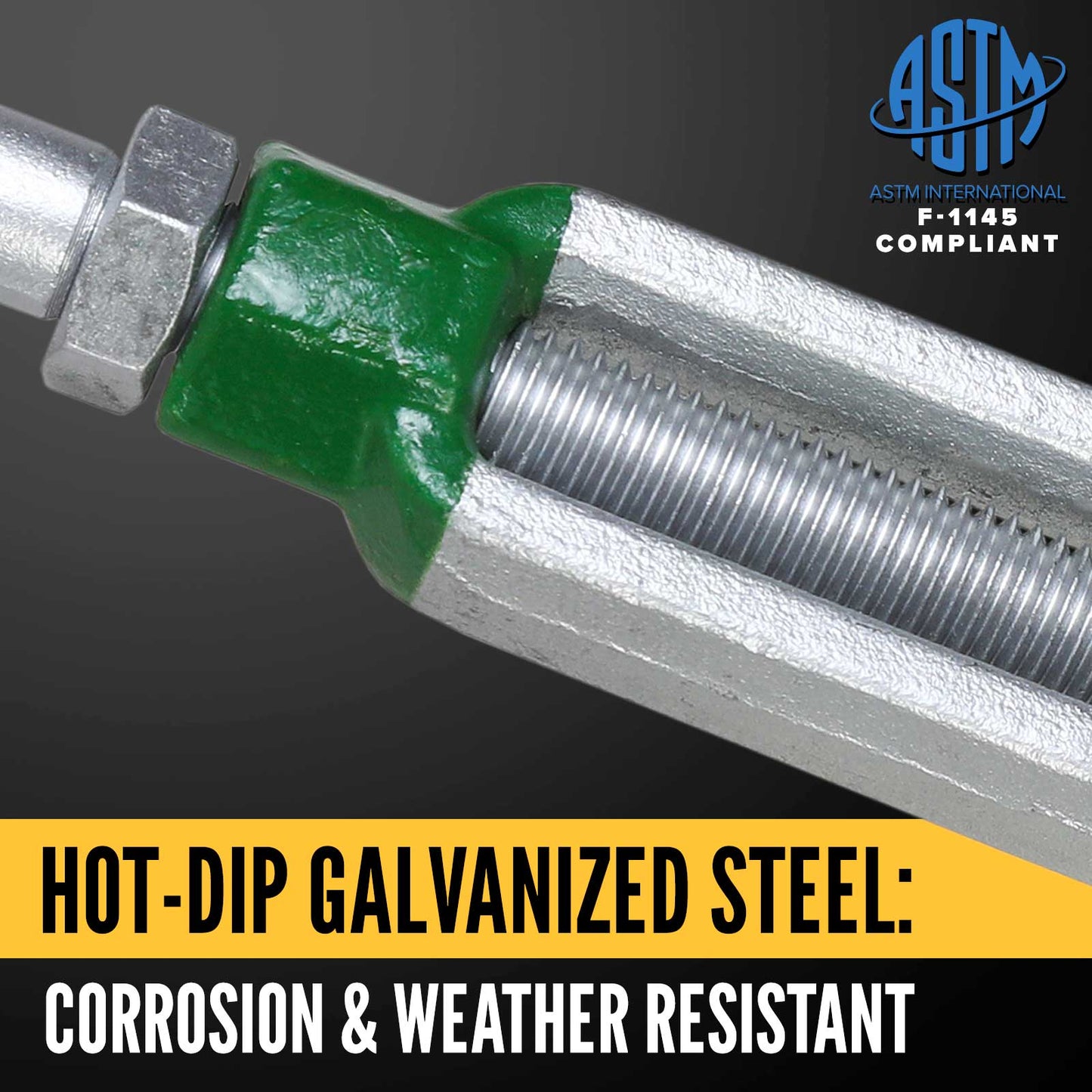 1" x 18" Van Beest® Eye & Eye Galvanized Turnbuckle - G-6311