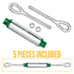 2-1/2" x 24" Van Beest® Eye & Eye Galvanized Turnbuckle - G-6311