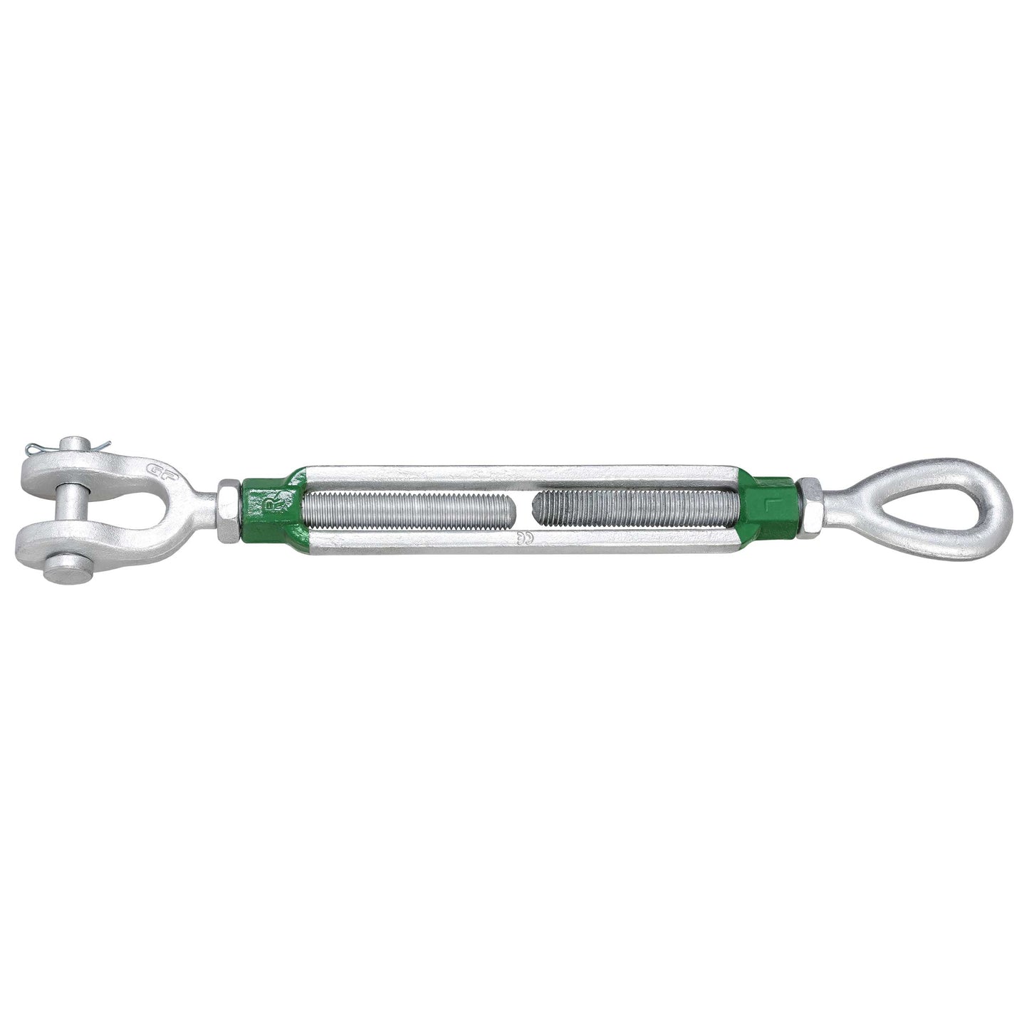 2-1/2" x 24" Van Beest® Jaw & Eye Galvanized Turnbuckle - G-6315