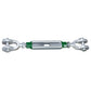 3/4" x 6" Van Beest® Jaw & Jaw Galvanized Turnbuckle - G-6313