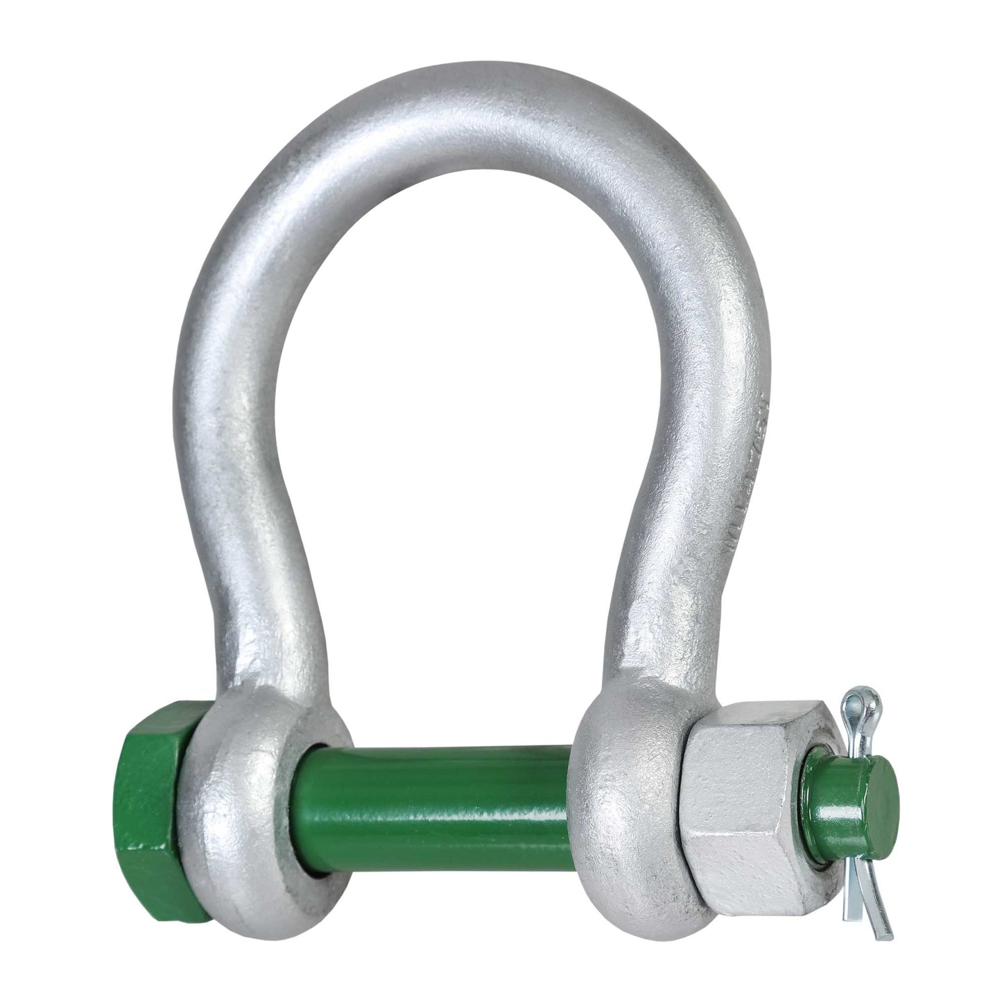 1-1/4" Van Beest Green Pin® Bolt Type Wide Mouth Towing Shackle | G-4263 - 9.5 Ton