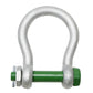 1-3/8" Van Beest Green Pin® Bolt Type Wide Mouth Towing Shackle | G-4263 - 12 Ton