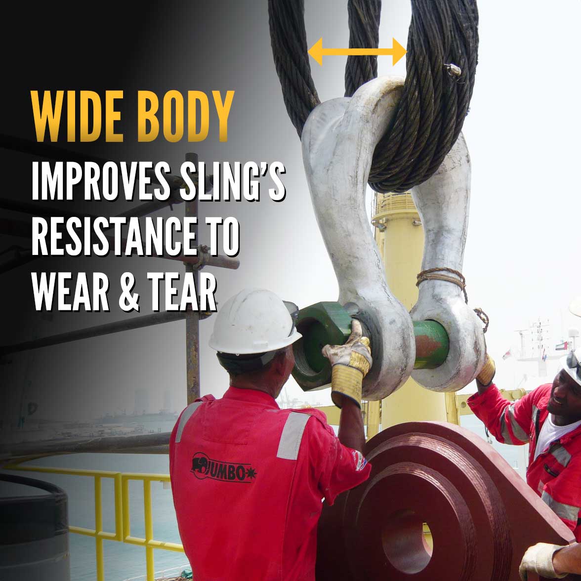 Van Beest Green Pin Bolt Type Wide Body Sling Shackle | P-6033 - 150 Ton wide body reduces wear and tear on sling