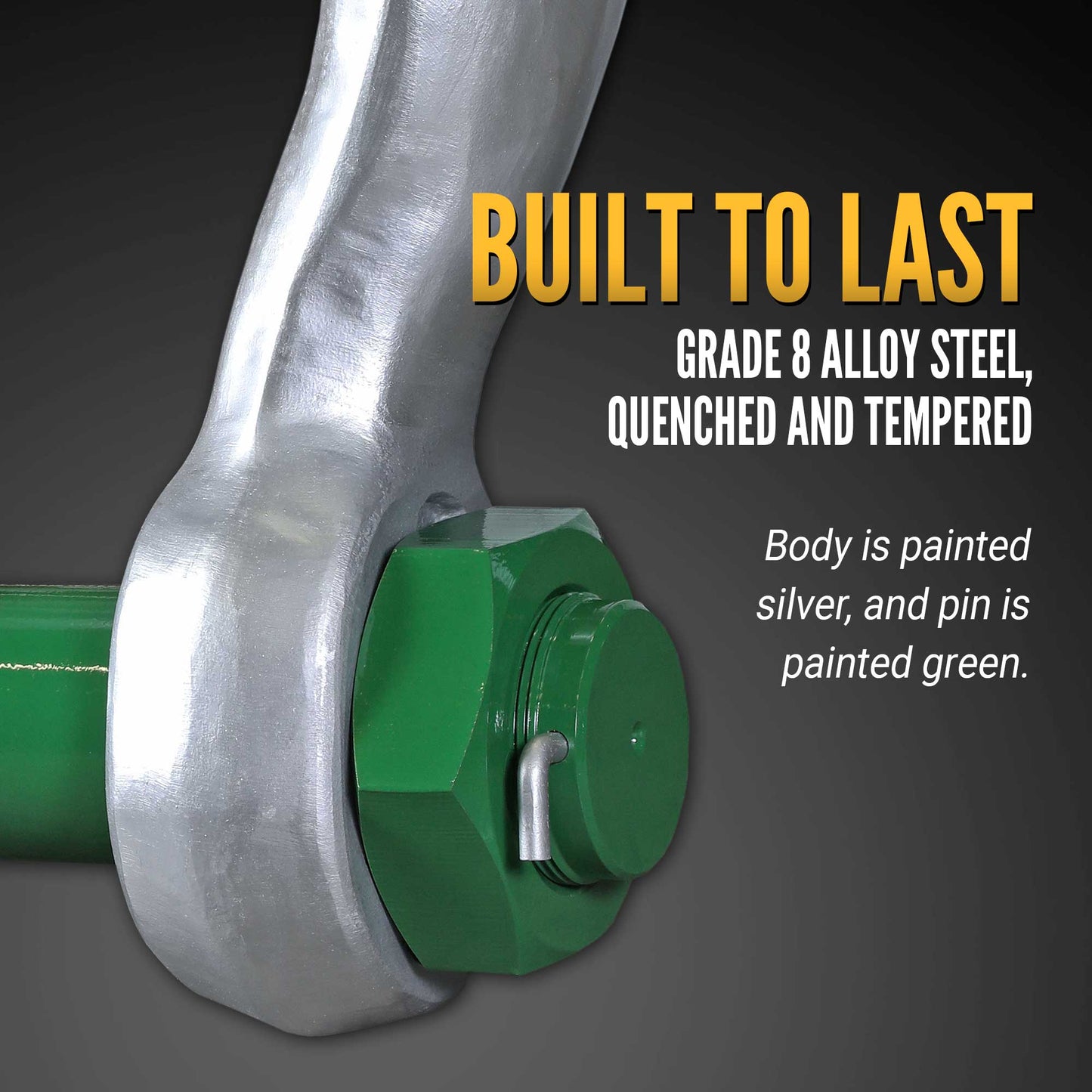 Van Beest Green Pin Bolt Type Wide Body Sling Shackle | P-6033 - 1000 Ton