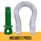 1-1/4" Van Beest Green Pin® Screw Pin Anchor Shackle | G-4161 - 12 Ton