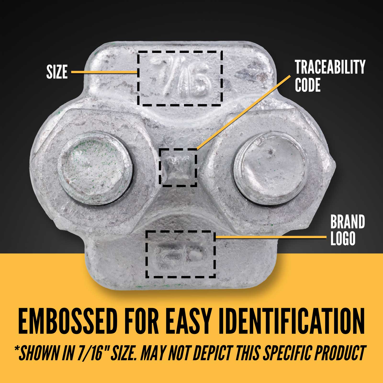 Van Beest G-6240 3/4" wire rope clip