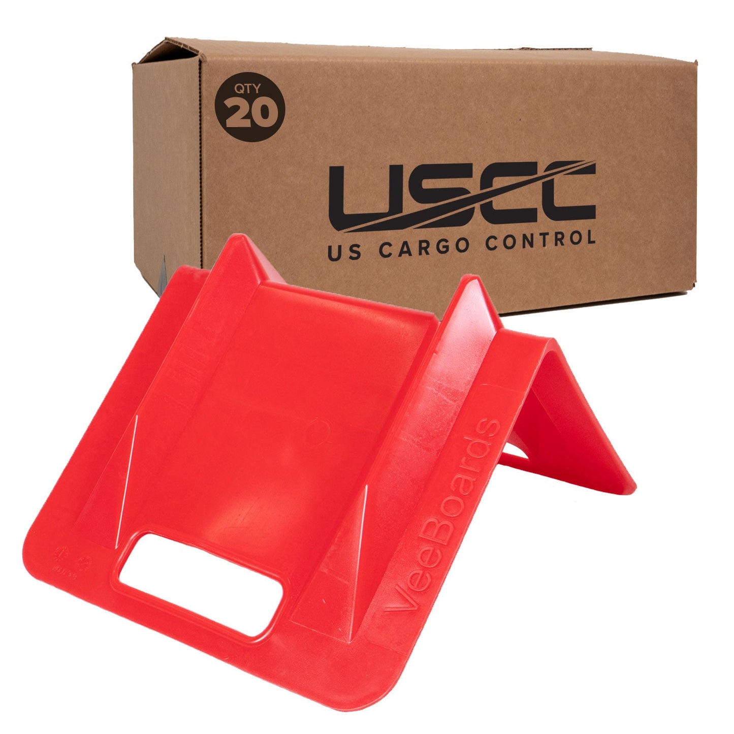 10" VeeBoards Plastic Corner Guard w/ 4-1/2" Slot For Strap | 20-Pack