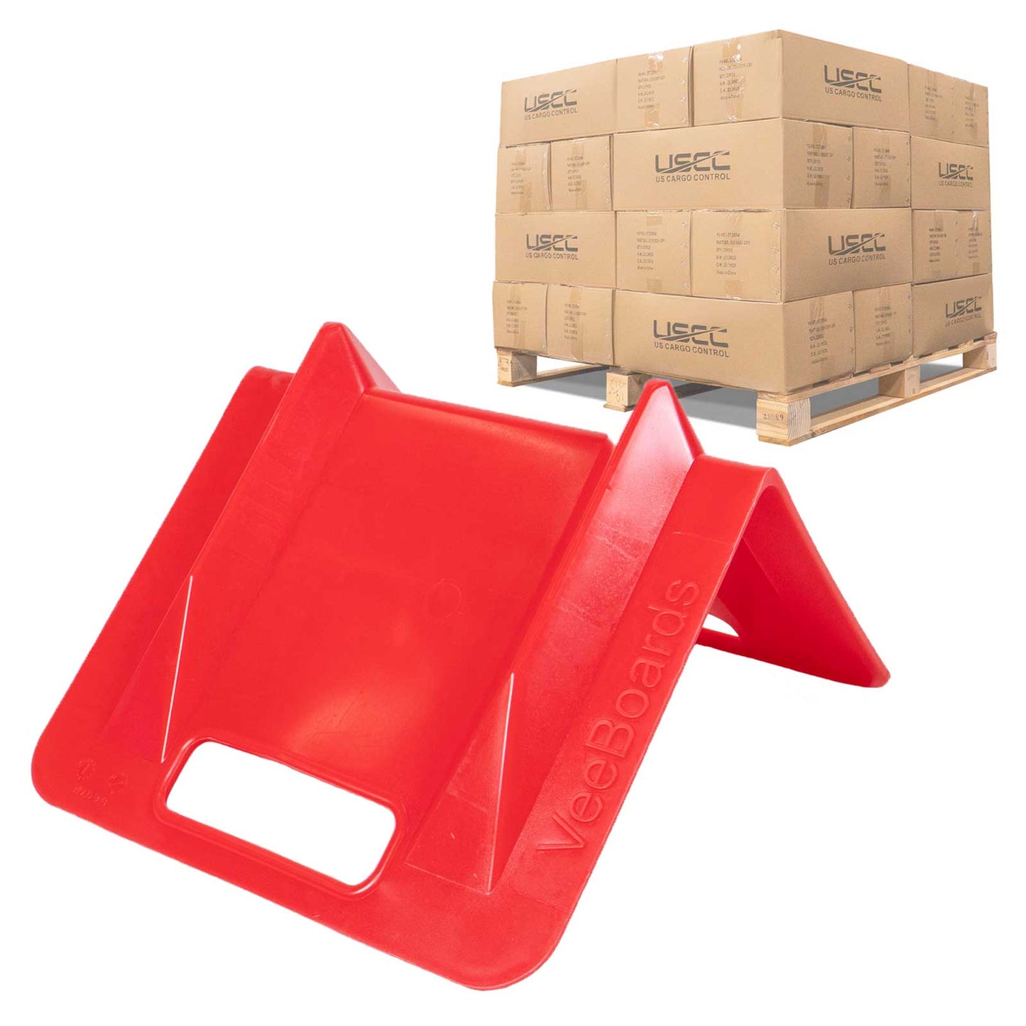 VeeBoards 10" Plastic Corner Guard w/ 4-1/2" Slot For Strap (8" x 8" x 10") | 800-Pack (Pallet)
