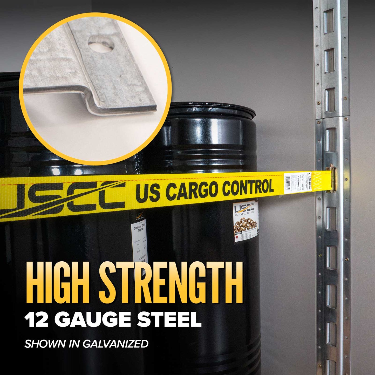 5' Vertical Galvanized E Track