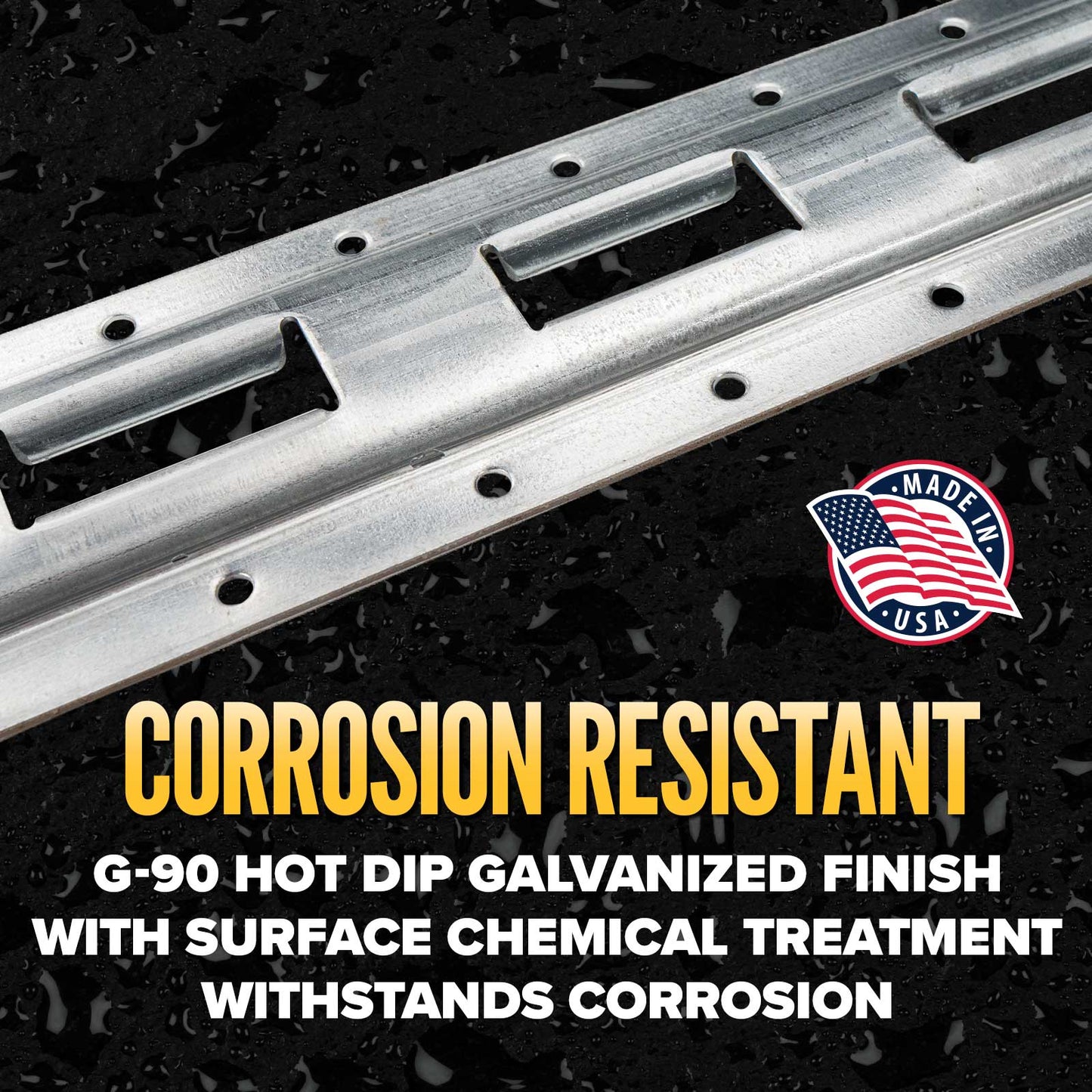 5' Vertical Galvanized E Track