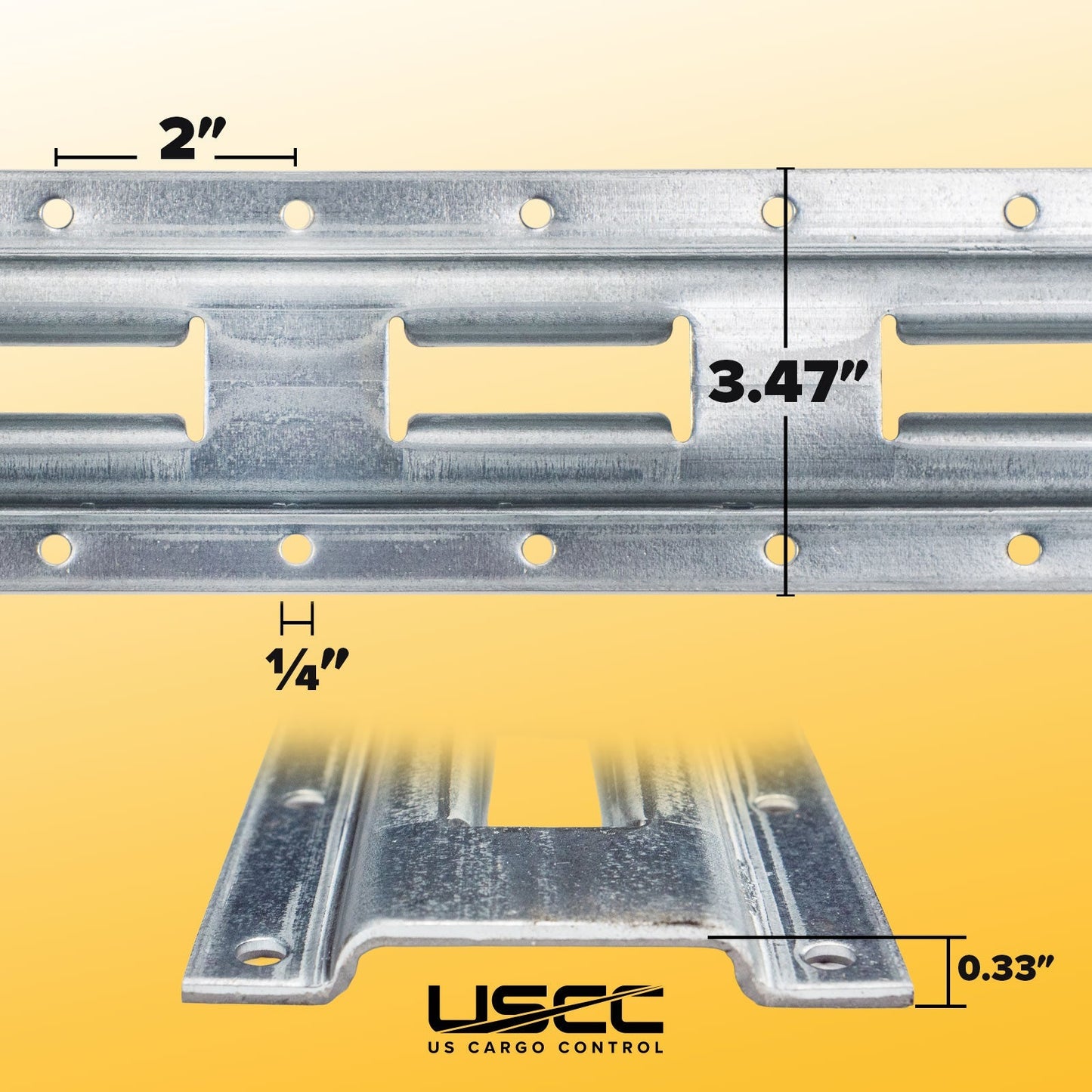 5' Vertical Galvanized E Track
