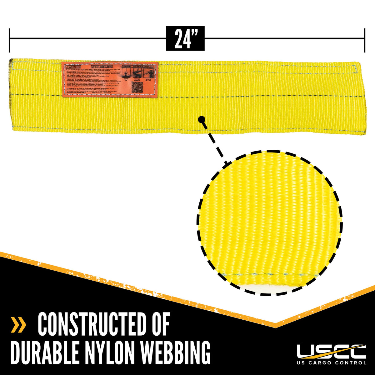 Nylon Quick Sleeve Sling Protection for 6" Webbing | 24" Long