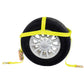 Wheel Net 2" Tire Holder w/ Ratchet Strap & Flat Snap Hooks - 4 Pack