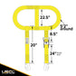 Wheel Net 2" Tire Holder w/ Ratchet Strap & Flat Snap Hooks - 4 Pack
