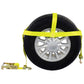 Car Carrier Tire Holder Basket Straps w/ Swivel Hooks & Ratchet - 4 Pack