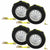 Car Carrier Wheel Strap w/ Swivel Hooks & Adj. Rubber Blocks & Ratchet - 4 Pack