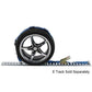Wheel Strap with Etrack Fittings & 3 Rubber Blocks - 4 Pack