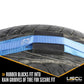 Wheel Strap with Etrack Fittings & 3 Rubber Blocks - 4 Pack