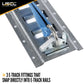 Wheel Strap with Etrack Fittings & 3 Rubber Blocks - 4 Pack
