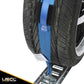 Wheel Strap with Etrack Fittings & 3 Rubber Blocks - 4 Pack