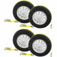 Car Carrier Wheel Strap w/ Swivel Hooks & Ratchet - 4 Pack