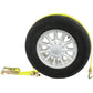 Car Carrier Wheel Strap w/ Swivel Hooks & Ratchet - 4 Pack