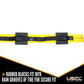 Wheel Strap with Swivel Hooks and Rubber Blocks