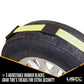 Wheel Strap with Wire Hooks & Adjustable Rubber Blocks & Ratchet
