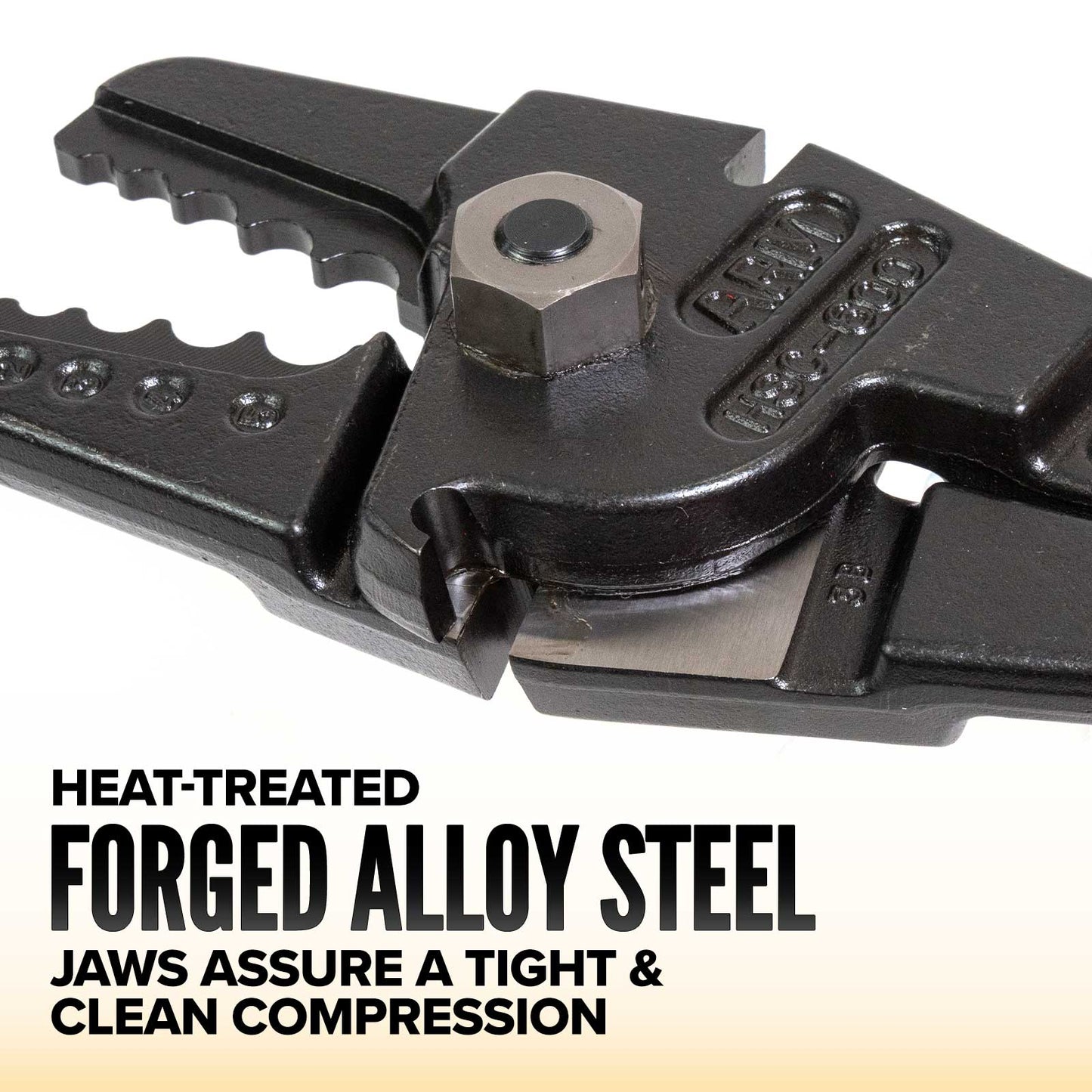 HSC-600 5-Cavity Cable Swaging Tool with Cutter | For 1/16"-3/16" Aluminum Sleeves