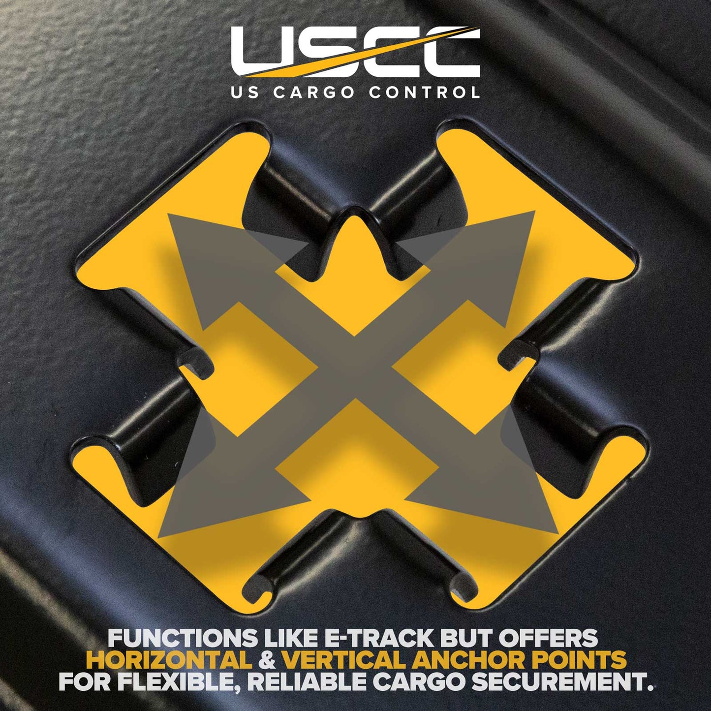 8' X-Track Rail | Black Powder Coat