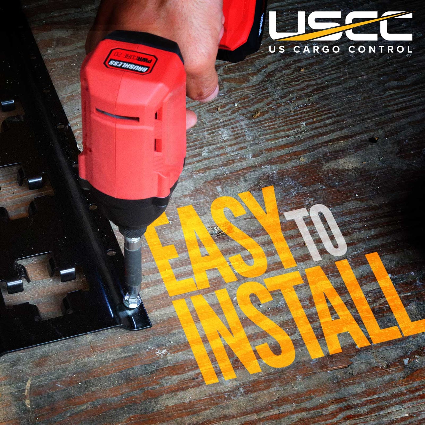 8' X-Track Rail | Black Powder Coat