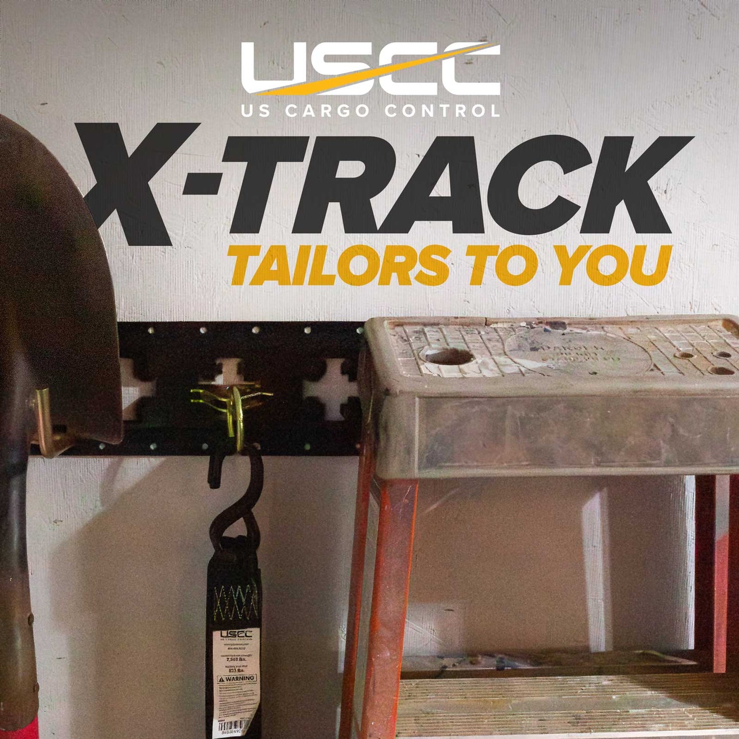 8' X-Track Rail | Black Powder Coat