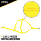 Yellow Adjustable Tow Dolly Strap with 2" Top Strap and Twisted Snap Hook