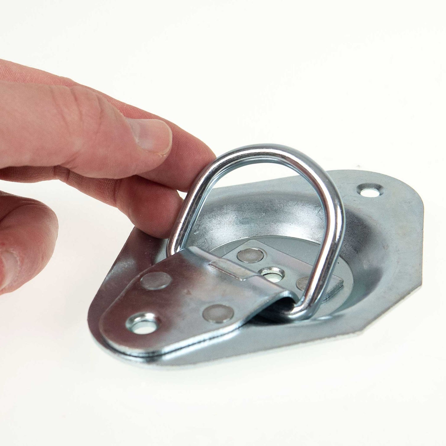 Bolt-On Recessed D-Ring - Galvanized - 900 lbs. BS
