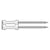 0 Degree Inserted Plastic Coil, Full Round Head, Ring-Shank Nail - Side perspective