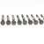 0 degree Collated Nails -  head view