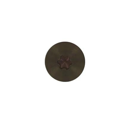 #10 x 1 Eclipse Woodbinder Metal Roofing Screw Koko Brown, Pkg 250