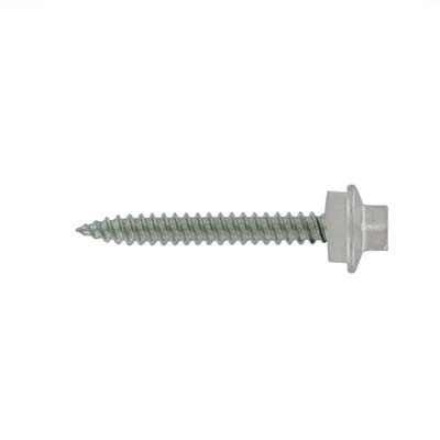 #10 x 1-1/2" SS Woodbinder Metal Roofing Screw - Alamo White, Pkg 250