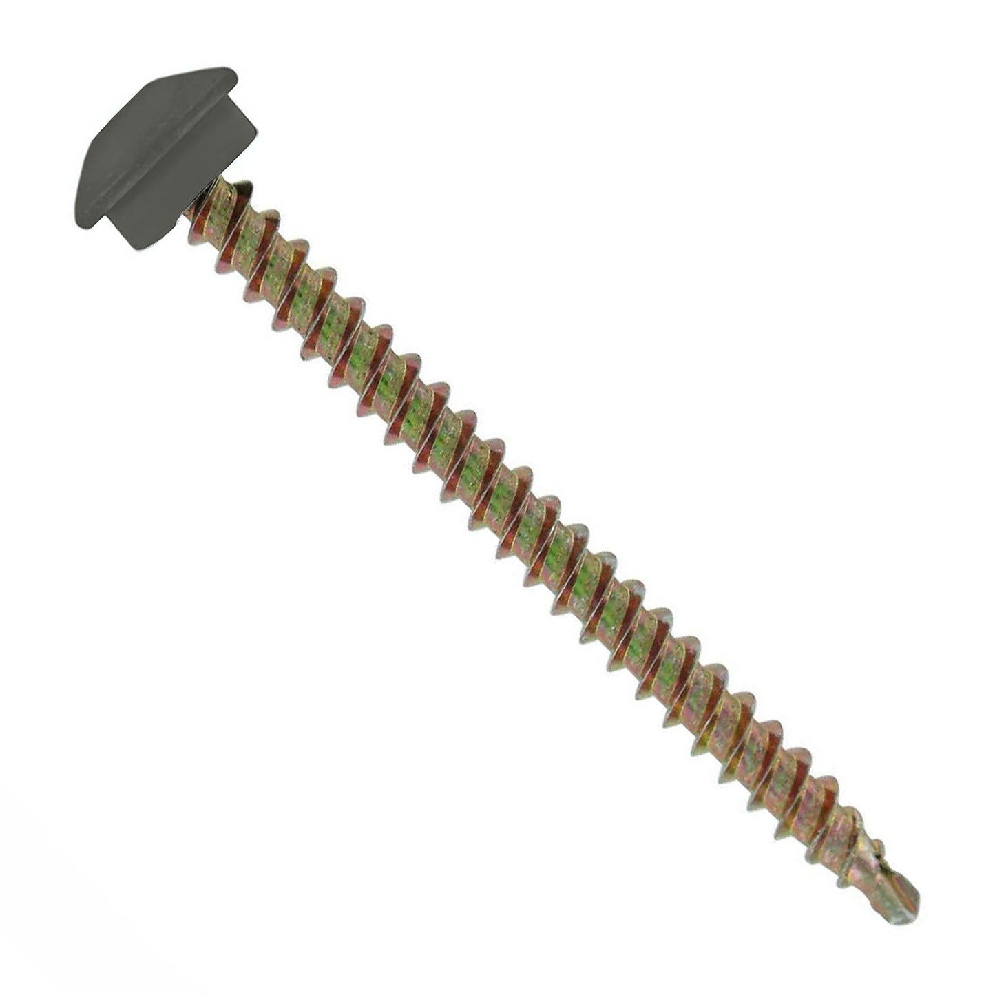 #10 x 2-1/2" Eclipse Woodbinder Metal Roofing Screw - Burnished Slate, Pkg 250