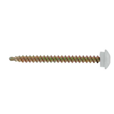 #10 x 2-1/2" Eclipse Woodbinder Metal Roofing Screw - Polar White, Pkg 250