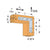 Simpson 1212HL 12 x 12 L Strap - Zinc Galvanized - G90