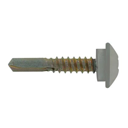 #12-14 x 1-1/4 Eclipse Steelbinder Metal Roofing Screw Ash Gray, Pkg 250