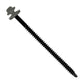 #12 X 3-3/4" InsulDrill Metal Roofing Screw - Burnished Slate, Pkg 100